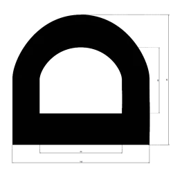 Gummiauflage für Hebebühne. Rund ø145mm. 3 Schrauben