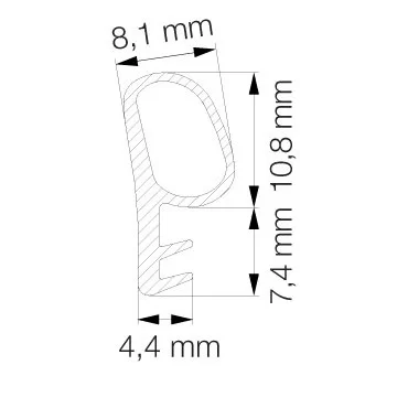 Gasfeder 100mm 6/15mm
