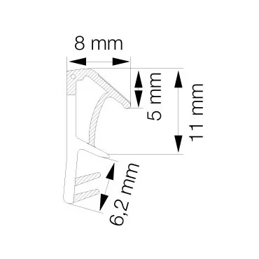 Gasfeder 300mm 10/21mm