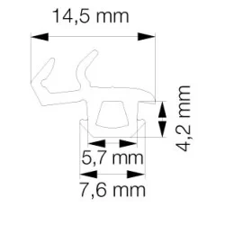 Kugelkopf für Ø10mm Kunststoff