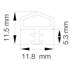 Rohrkappe, rund, ø16mm 