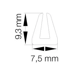 Augenhalterung Ø8mm Stahl