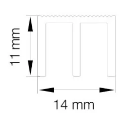 Abgewinkelter Kugelhalterung ø10mm