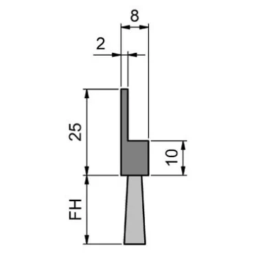 Flexibel Børsteliste 15/40mm