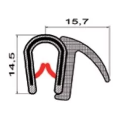 Kantliste m. sidetæt.