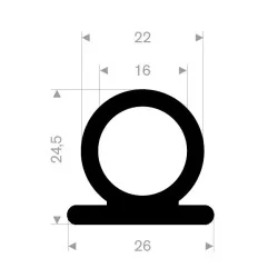 Lift/Port Profil Sort