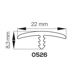 Tischvorderleiste für 22 mm Platte