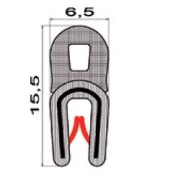 Kantenschutz 0,5-2mm m. top dichtung.