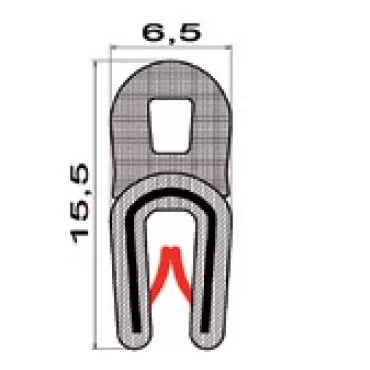 Kantenschutz 0,5-2mm m. top dichtung.