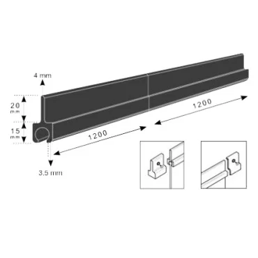 240cm Montageschiene