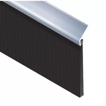 Børsteliste - F-MODEL - 1 METER - 21/14mm - ALUMINIUM