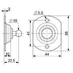 Kugelhalter Ø10mm