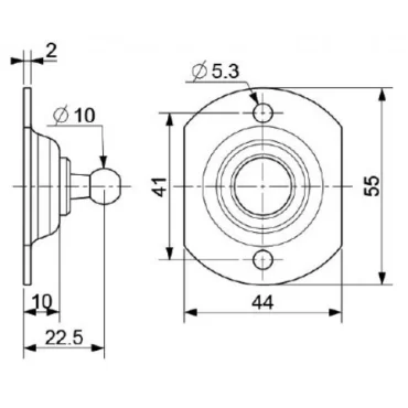 Kugelhalter Ø10mm