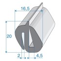 G4-5/P2mm S-Typ Verglasungsprofile