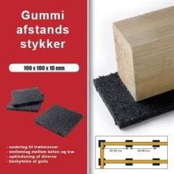 Distanzstücke Granulat 100x100x10mm