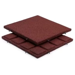 Gummifliesen Rot 30mm 500x500mm