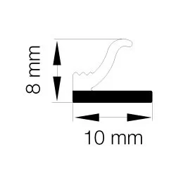 G5-6/P2mm S-Typ Verglasungsprofile