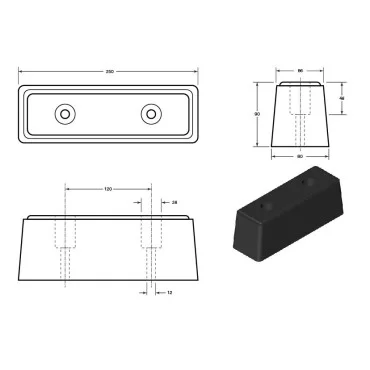 Komprimiertes Dichtungsband 8x10mm weiss
