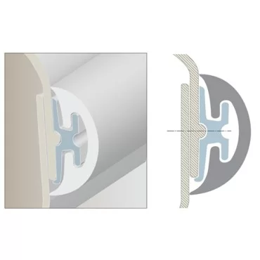 3m - PVC204 Fenderliste Sort