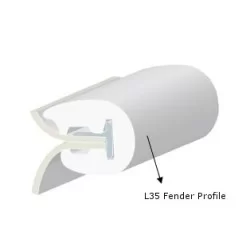 L35 Scheuerleiste Schwarz