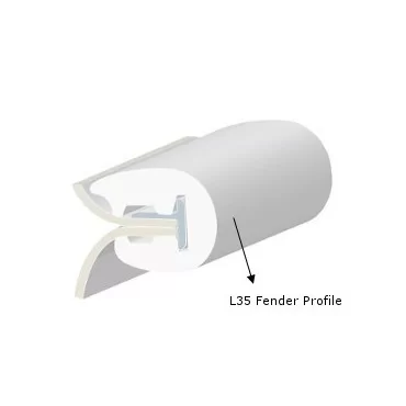 L35 Scheuerleiste Schwarz