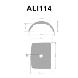 ALI114 Rustfri afslutning