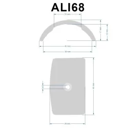ALI68 Rustfri afslutning