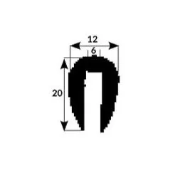 Scheuerleiste 20x12mm