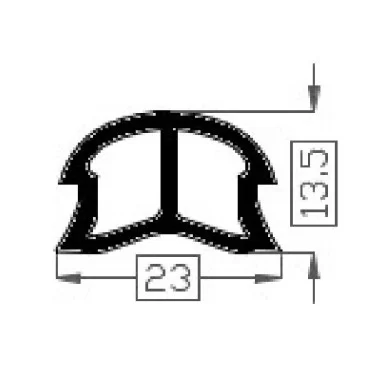 Finlagsleiste 1389 SCHWARZ