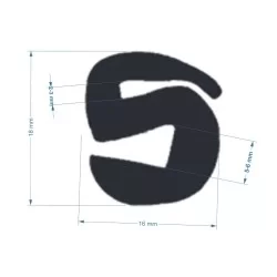 G5-6/P2-3mm S-Type Vindues Profil