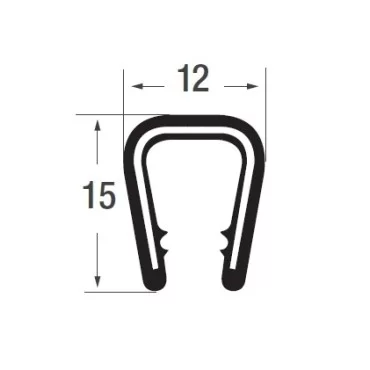 U-Profil 1-2mm Gummi