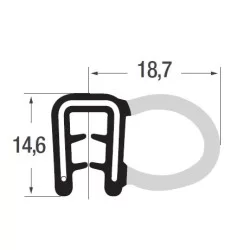 Ø 15mm Moosgummi-Rundschnur