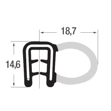 Ø 15mm Moosgummi-Rundschnur