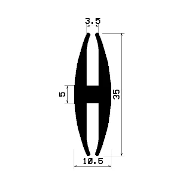 3,5mm H-Profil