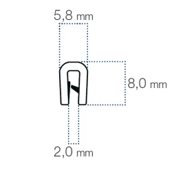 40x3mm Antirutsch-Streifen