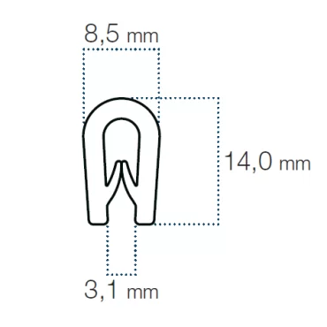 90x3mm Antirutsch-Streifen