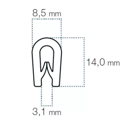 200x3mm Antirutsch-Streifen
