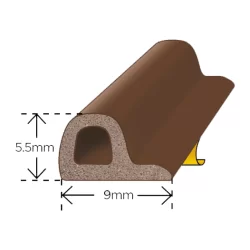 U-Profil 25mm Gummilaufschiene
