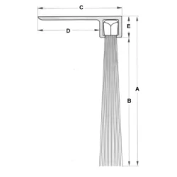 Ergonomische Matte 900x600mm