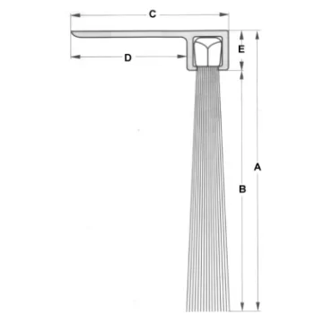 Ergonomische Matte 900x600mm