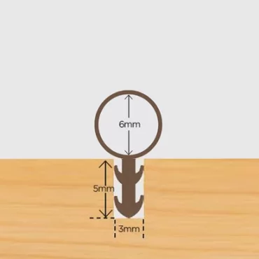 Glasleiste Profil 3x15mm