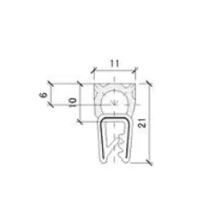 15x5mm Zellkautschuk
